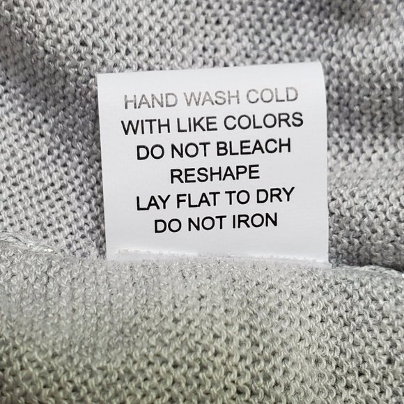 Elementz Silver Gray Embellished Sparkly Knit Top NEW NWT Size M - Picture 14 of 16